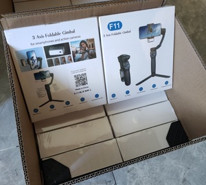 Bộ ổn định gimbal 3 điện thoại thông minh ai theo dõi khuôn mặt không cần ứng dụng với Selfie điền ánh sáng tự động cân bằng khi nhận FPV có thể gập lại - Product Image 5