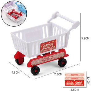 Chariot de courses miniature en plastique ABS pour jeu d'imitation, idéal pour maison de poupée et supermarché, compatible Shopify Dropshipping - Product Image 4