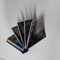 Magnifique palette de maquillage vide pliable, grand format, multi-compartiments, en carton épais, pour poudres, marque privée et collection de beauté personnalisée