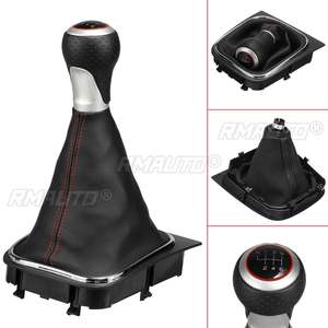 Pomo de Palanca de Cambios Manual de 6 Velocidades con Funda de Piel Sintética para VW Golf 5 MK5 6 MK6 R20 R32 GTI 2004-2014 - Product Image 2