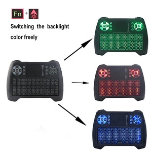 Bàn Phím Mini Bộ Điều Khiển Bàn Phím Không Dây Đèn Nền 2.4GHz Cầm Tay Kèm Bàn Di Chuột Cảm Ứng Kết Hợp Cho Google Android TV Box <span class=keywords><strong>PS3</strong></span> PC - Product Image 3