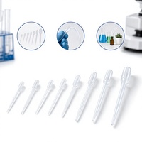 Embouts de micropipettes en plastique jetables, disponibles en différentes tailles, pipettes Pasteur jetables