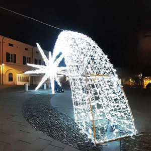 Scultura 3D LED RGB IP65 personalizzata per esterni, decorazione natalizia, arco a stella, motivo luminoso per strada, per festival - Product Image 3