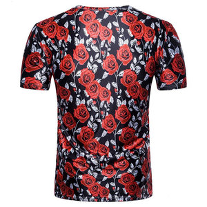 T-shirts personnalisés de haute qualité imprimés par sublimation pour hommes, vêtements de mode, col rond, coupe ajustée, manches courtes, t-shirts imprimés pour l'été - Product Image 2