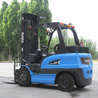 Chariot élévateur à batterie au lithium mini 3 tonnes 3,5 tonnes 3,8 tonnes, chariot élévateur électrique avec système d'entraînement asynchrone 80V AC