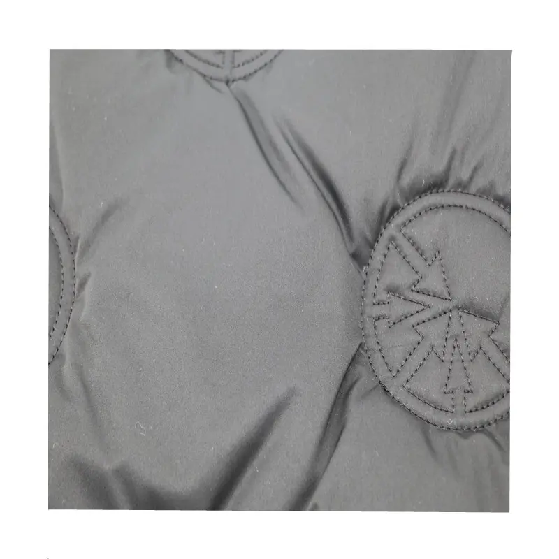 Взрывные модели полиэфирная саржевая ткань для пуховиков с вышивкой на заказ с логотипом