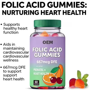 PROVITA Caramelle Gommose con Acido Folico e Colina |   667mcg DFE |   Naturale |   Supporto per la salute prenatale e cardiaca |   60 Caramelle Gommose al Gusto di Frutta - Product Image 3