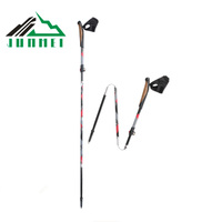 Bâtons de marche pliables personnalisés de style Z, 12 pièces, pliables, pour camping, randonnée nordique