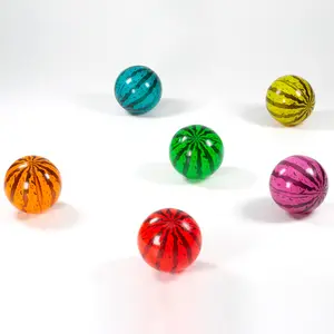 Balles rebondissantes colorées en vrac en caoutchouc jouet balle rebondissante Vente en gros