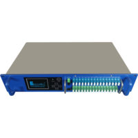 Amplificateur optique WDM EDFA de type module réseau FTTH CATV XGS-PON Fullwell 2U Rack au design classique avec 32 ports de sortie