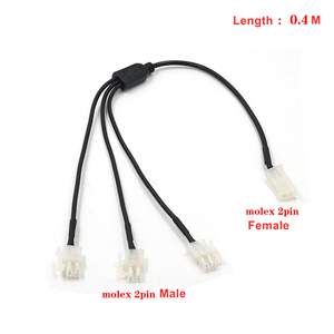 Kustom Molex 2Pin * <span class=keywords><strong>2</strong></span> perempuan ke laki-laki 1 sampai <span class=keywords><strong>2</strong></span> Splitter kabel kawat Micro Fit konektor kabel sepeda motor Molex - Product Image 3