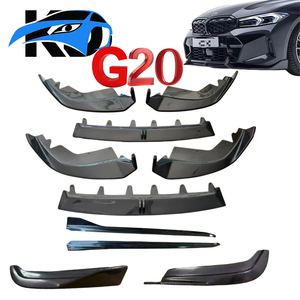 Divisor de Parachoques Delantero Estilo AD de Fibra de Carbono Real para <span class=keywords><strong>BMW</strong></span> Serie 3 G20 G28 <span class=keywords><strong>330i</strong></span> M340i 2019-2026, Divisor de Parachoques M Sport - Product Image 1