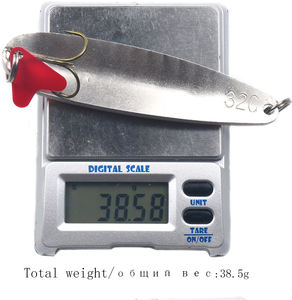 Nouveau leurre en métal OEM 32g, couleur personnalisée, cuillère, spinner dur, lame pailletée, appât vierge pour la pêche au bar en eau douce et en eau salée - Product Image 6