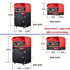 <span class=keywords><strong>Four</strong></span> à <span class=keywords><strong>pizza</strong></span> commercial 500 <span class=keywords><strong>degrés</strong></span>, à un seul niveau, électrique, avec armoire de rangement - Product Image 5