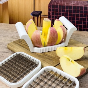 Gadget de cuisine 3-en-1 de haute qualité pour fruits, trancheuse à pommes manuelle avec poignée en PP, 8 lames, coupe-pommes, dénoyauteur de pommes - Product Image 6