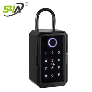 Boîte <span class=keywords><strong>à</strong></span> clés numérique sans <span class=keywords><strong>clé</strong></span> étanche IP65 mot de passe lecteur de carte empreinte digitale WiFi connectivité Tuya App Smartphone - Product Image 2