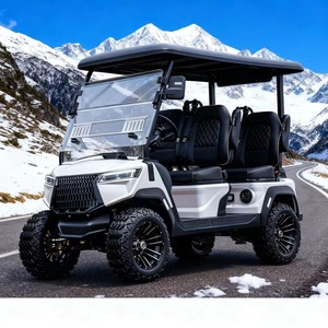 MMC CE Sertifikalı 72V Lityum Pil 14 inç Kaymaz Arazi Tekerlekleri 4+2 Kişilik Çok Fonksiyonlu Elektrikli Golf Arabası 30-50Km/s - Product Image 2