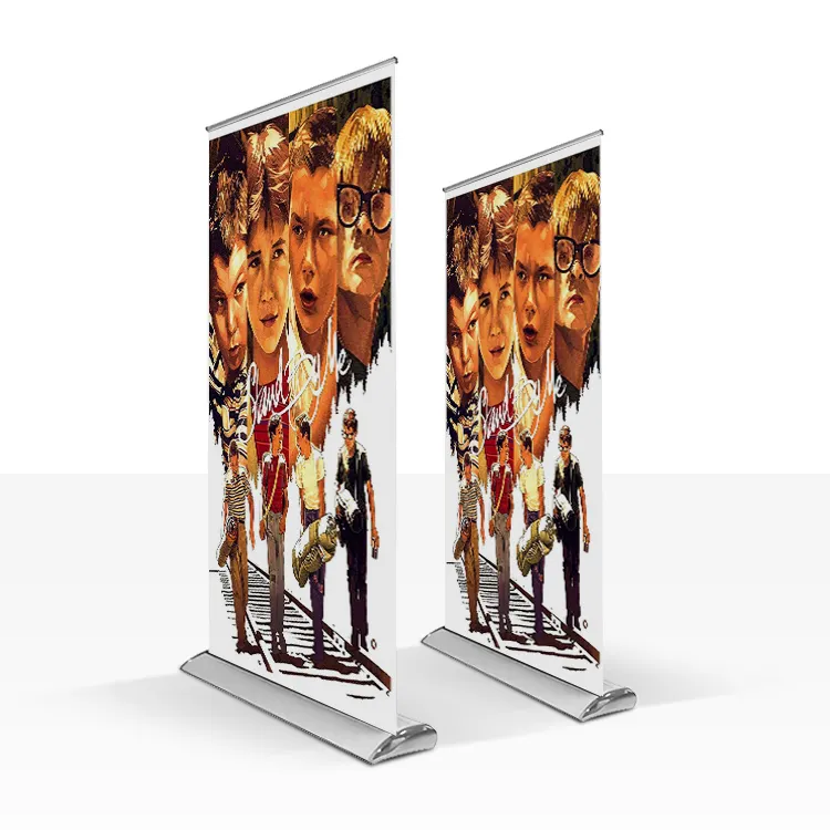 Venta al por mayor de fábrica 85*200cm Deluxe retráctil Banner Roll Up Banner Stand para promoción