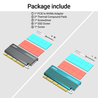 مصنع JEYI gb PCIe ie nrvme محول بطاقة M.2 SSD Gen4/3/حاوية أقراص صلبة متوافقة مع دروبشيبينغ مدعومة