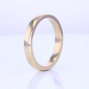 Aliança de Casamento Personalizável em Ouro Sólido 9k 14k 18k e Prata Lisa para Mulheres e Homens - Product Image 3