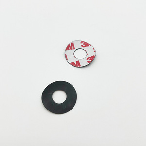 3M Adhesive <b>Silicone</b> <b>Rubber</b> Washers With Hole Black Circular Gasket For Electronics Sealing And Shock Absorption - Product Image 1