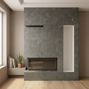 Revêtement mural intérieur moderne en pierre d'ardoise flexible écologique Triton Stones, 2 mm, dos en résine, léger, imperméable - Product Image 2