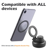 NOUVEAU ARRIVÉ Cadeau de Noël Bouteille d'eau magnétique de 32 oz isolée à double paroi en acier inoxydable avec support magnétique pour téléphone portable