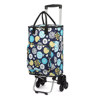 Sac de camping-car pliable et portable personnalisé chariot de supermarché chariot d'épicerie à roulettes pour magasin