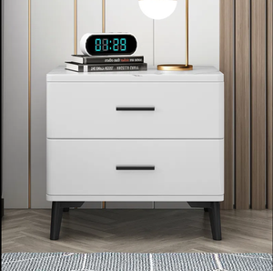 <span class=keywords><strong>Mesita</strong></span> de <span class=keywords><strong>noche</strong></span> inteligente con <span class=keywords><strong>pantalla</strong></span> táctil, mueble de sala de estar con 3 cajones y diseño moderno - Product Image 4