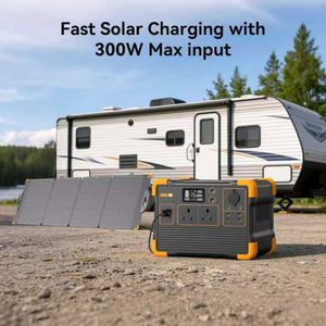 สถานีไฟฟ้าพกพา E600LFP 1200W 614Wh เครื่องกำเนิดพลังงานแสงอาทิตย์ พร้อมปลั๊กแบบ UK สำหรับตั้งแคมป์และเดินป่า - Product Image 1
