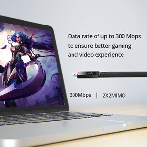 Tenda U6 300Mbps <span class=keywords><strong>USB</strong></span> mạng không dây adapter xách tay Wi-Fi hotspot với 1 * 6dBi Antenna trạm/SoftAP chế độ - Product Image 3