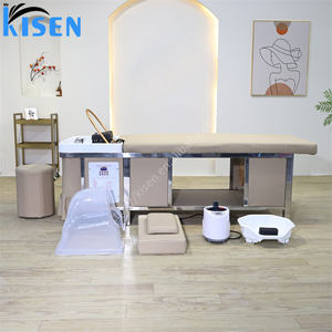 Lit de shampooing de massage thaïlandais bon marché équipement de salon lit de spa sans tête d'aplomb avec réservoir d'eau pour les affaires de spa - Product Image 6