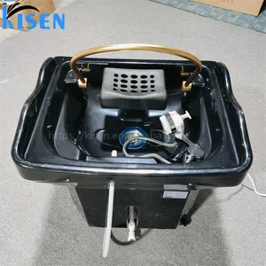 Kisen Cheap Price Portable Shampoo Sink Durable Hair Washing Shampoo Bowl With Water Pump In Stock For Barber Shop Salon Use