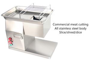 Trancheuse à viande de bureau électrique entièrement automatique en acier inoxydable 2026 pour hacher, trancher et couper en dés la viande - Product Image 2