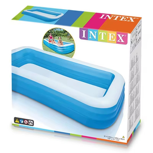 <span class=keywords><strong>Piscina</strong></span> Gonfiabile Rettangolare Grande Intex 58484 per Famiglie, Portatile, in Vinile da 0,3 mm, 1050L, Accessorio per Esterni - Product Image 4