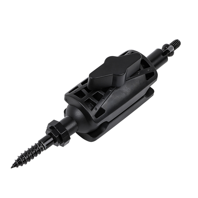 CS07 Black Strong High Quality  Waterproof Helical Mount Screw Solar Panel Hunting Wildlife Surveillance Camera Mount Holder