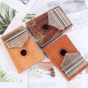 Piano de pulgar de 17 teclas de caoba calimba, instrumento musical Paisen <span class=keywords><strong>sanza</strong></span> mbira, mini piano de pulgar, a la venta - Product Image 2