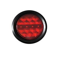 Luz Trasera LED para Camión de 110 mm, 12V 24V, 18 SMD, Roja, de Posición, Freno y Direccional, Aprobada por CCC DOT EMARK, para Vehículos Comerciales