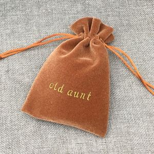 Wholesale Custom Logo Printed Velvet Jewelry Packaging Pouch Velvet Jewelry Gift Pouch Bag for Necklace <b>Bracelet</b> Storage - Product Image 2