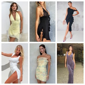 Vestido de Verano 2026 para Mujer, Casual, Elegante, Ajustado, Sexy, Entrega Aleatoria al por Mayor - Product Image 5