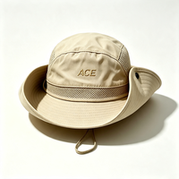Chapeau de pêcheur pour homme à large bord, en toile respirante avec protection UV, sangle de menton réglable, idéal pour la pêche et la randonnée en été