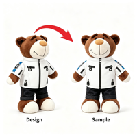 Peluche Ours Motard Personnalisable – Cadeau Promotionnel pour Concessionnaires 4S