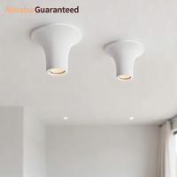 Plafonnier LED minimaliste moderne sans bordure goutte d'eau plâtre encastré Downlights Home Office aluminium + PC haute luminosité