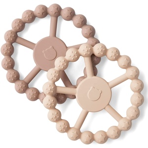 Jouets <span class=keywords><strong>Montessori</strong></span> en bois de hêtre sans BPA pour bébé <span class=keywords><strong>Anneau</strong></span> de <span class=keywords><strong>dentition</strong></span> en silicone <span class=keywords><strong>Anneau</strong></span> d'haltère de <span class=keywords><strong>dentition</strong></span> doux pour nourrissons de 0 à 24 mois - Product Image 5