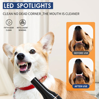 Limpiador Dental Ultrasónico para Mascotas, 5 Modos, Recargable, Elimina Sarro, Placa y Mal Aliento, Baño Dental Completo para Perros y Gatos