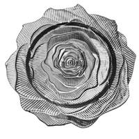 Assiette de service élégante de style européen de haute qualité, design or rose scintillant, 13 pouces, en PP, pour mariage, fête, banquet