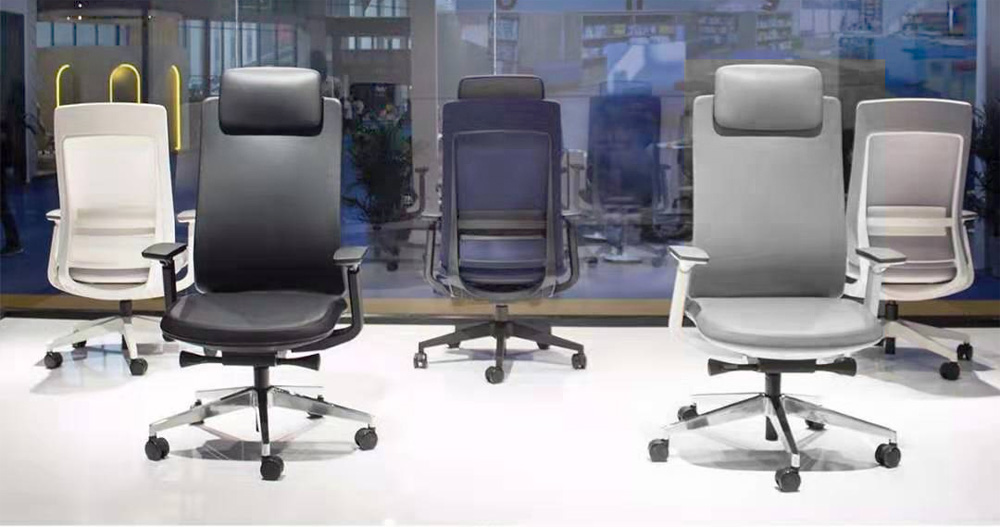 QS-OLC13 Commercial office furniture home office durable leather executive chair with headrest with lumbar support for manager