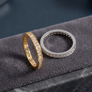 Bague en cuivre et zircon, élégante et simple, pour homme/femme, idéale pour un anniversaire ou un cadeau quotidien - Vente en gros de bijoux UM - Product Image 5