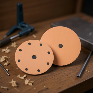 Disques de ponçage Velcro Ttake, 8+1 trous, grain 500, abrasif en fibre pour le polissage du bois et du métal - Product Image 3