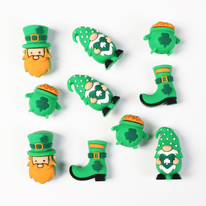 Cuentas Sueltas de Silicona PVC 3D con Diseño de Personajes del Día de San Patricio, para Manualidades, Joyería y Decoración de Bolígrafos, Venta al Por Mayor - Product Image 5